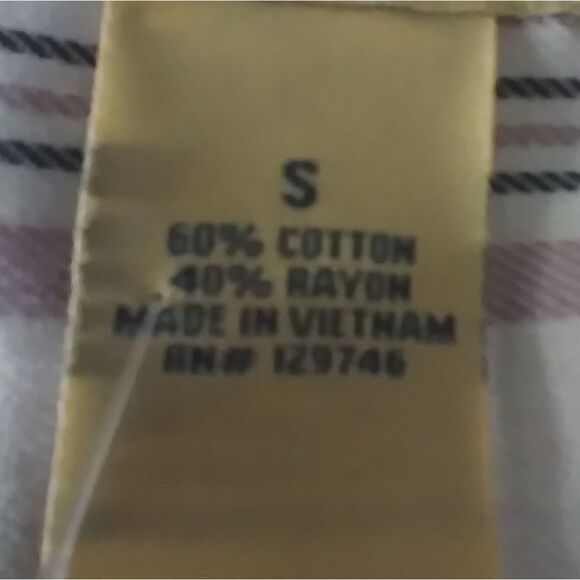 4/$20 Blue Mountain | pink/white plaid popover tunic - Picture 6 of 8